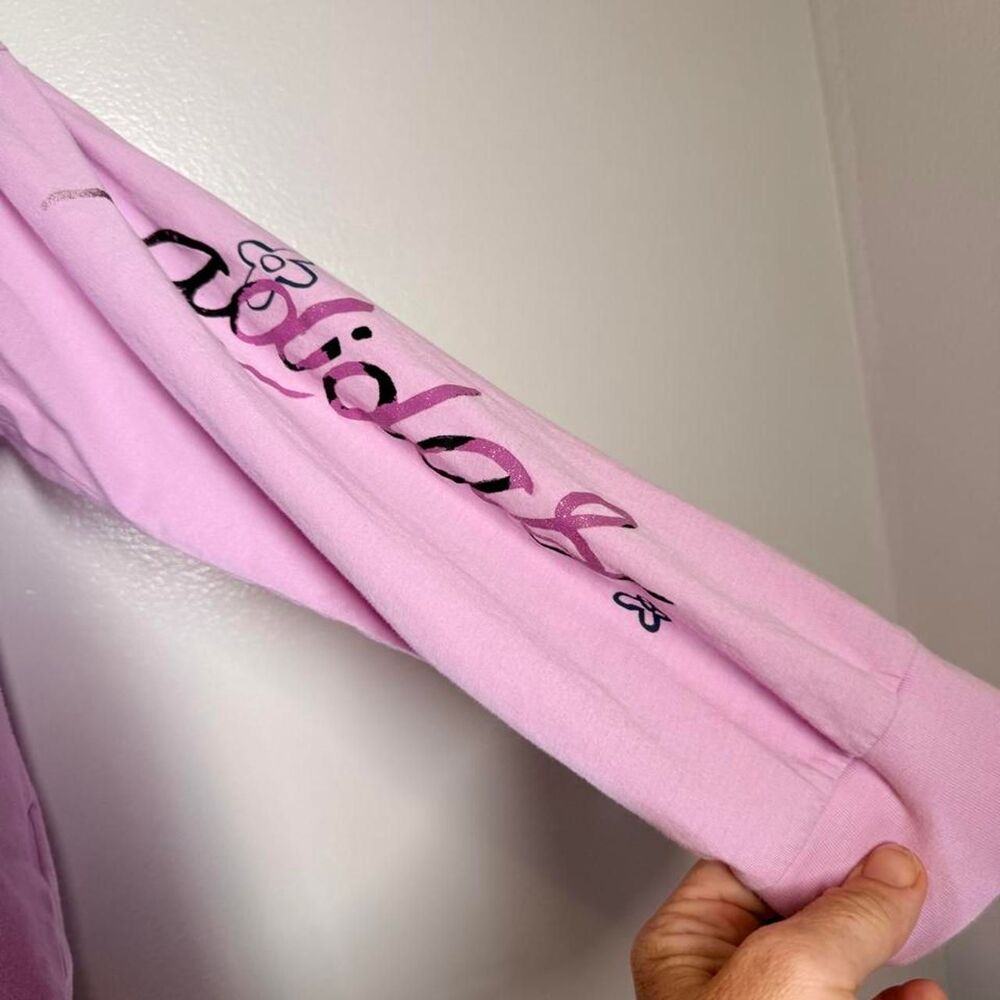 Adidas Women's Pink and Purple Shirt - Picture 2 of 5